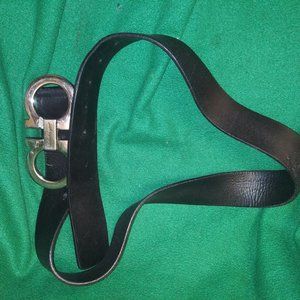 Calfskin leather Salvatore Ferragamo REVERSIBLE AND ADJUSTABLE GANCINI BELT